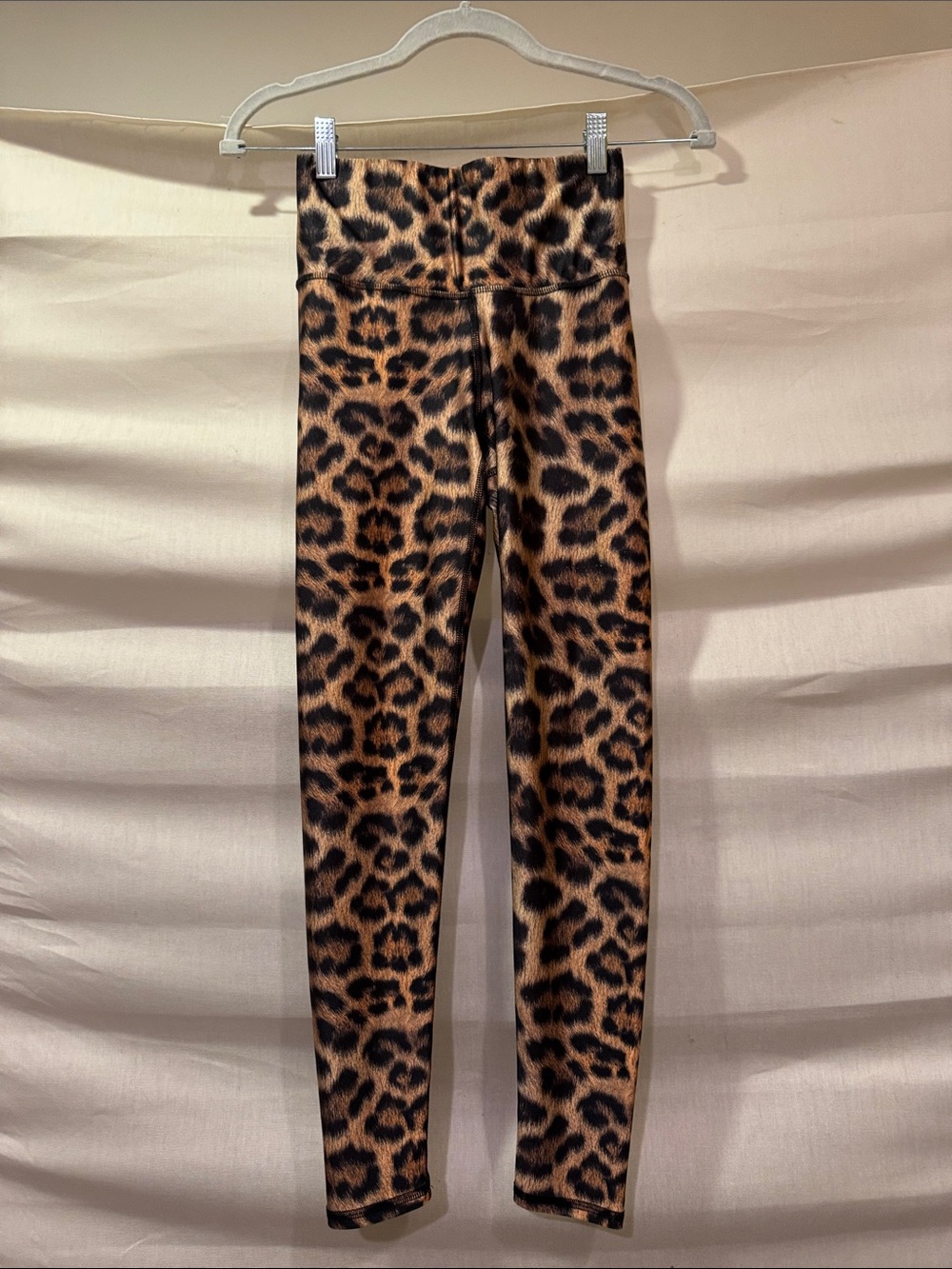 Terez Leopard-Print High-Waist Leggings — Brown & Black Size XS